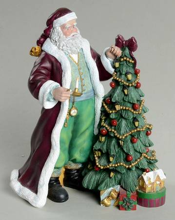 Saint Nicholas Collection St Nicholas Trims The Tree - No Box
