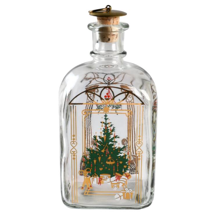 Christmas Decanters-Bottles 1991 Christmas Bottle - No Box