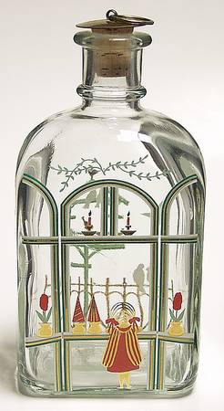 Christmas Decanters-Bottles 1987 Christmas Bottle - Boxed