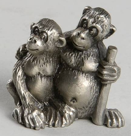 Noah's Ark Monkey Pair - No Box