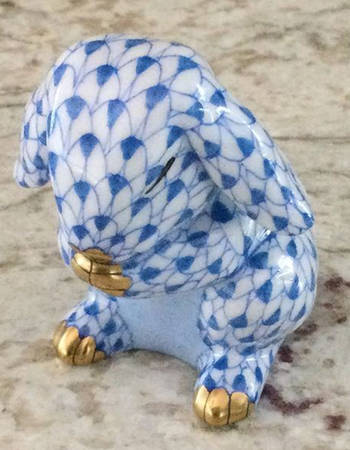 Rabbits & Bunnies (Single) Praying Bunny-Blue - No Box