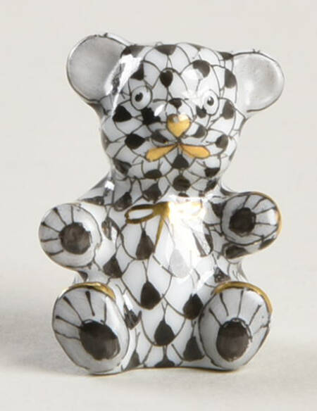 Childrens's Gifts & Toys Small Teddy Bear W/Bow-Black - No Box 108
