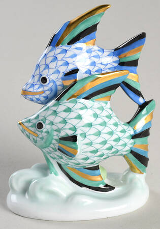 Fish Pair Of Fish- Blue/Green - No Box