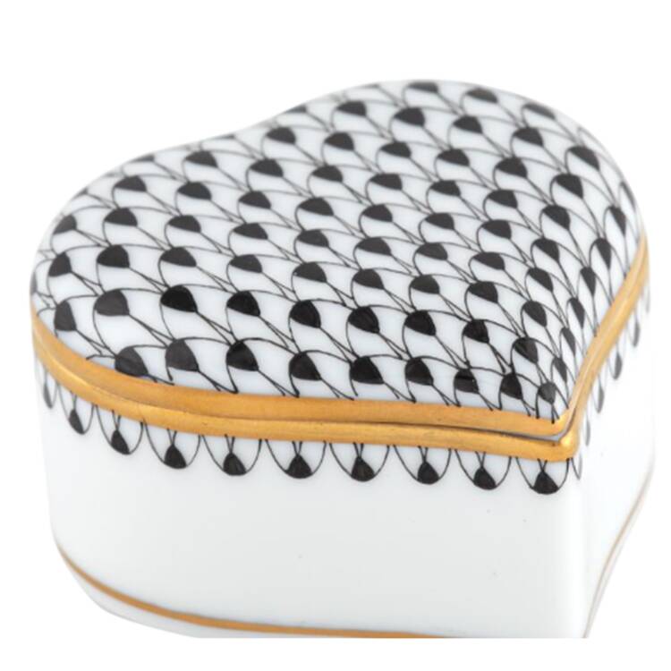 Boxes Heart Shaped Box-Black - No Box