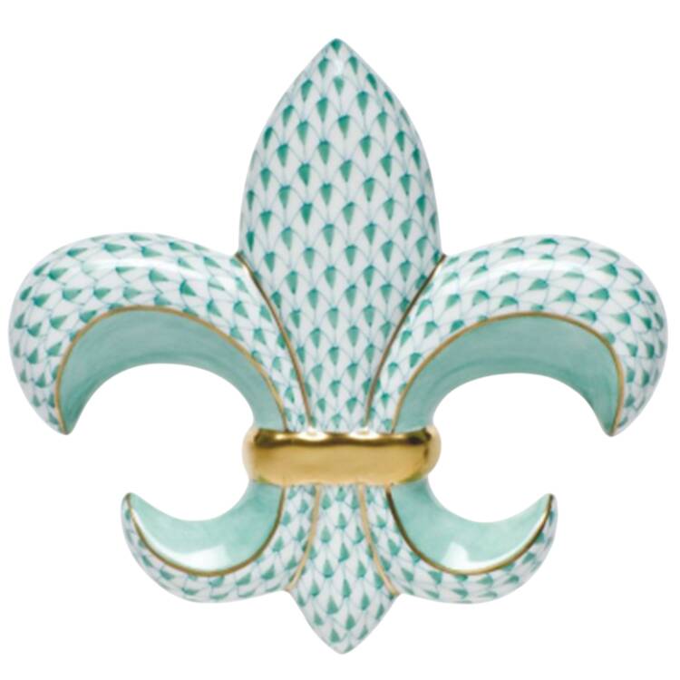 Manmade Objects Fleur De Lis-Green - No Box