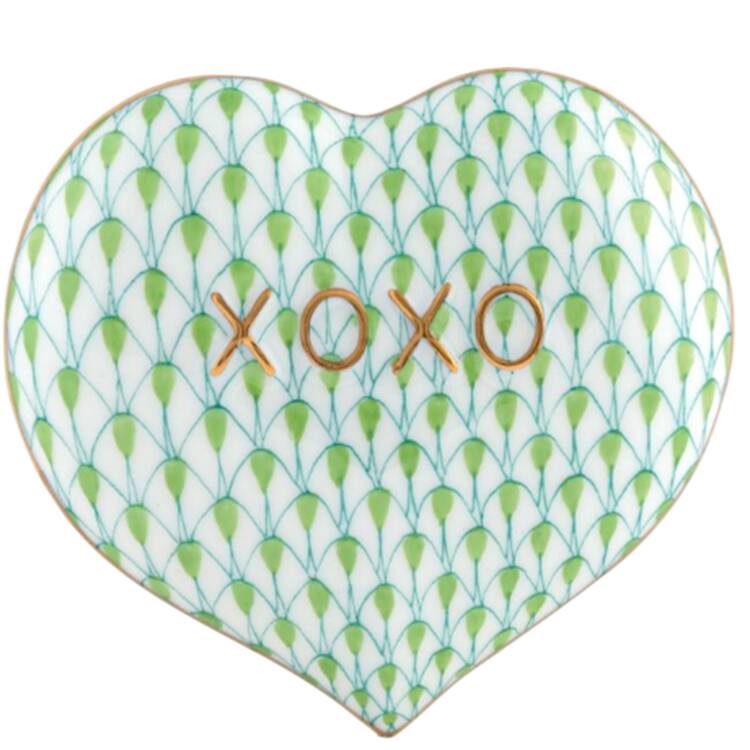 Manmade Objects Hugs & Kisses Heart-Keylime - No Box