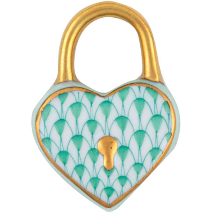 Manmade Objects Heart Lock-Green - No Box