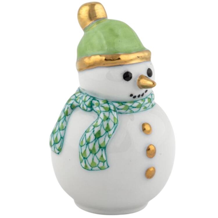 Manmade Objects Mini Snowman-Key Lime - No Box