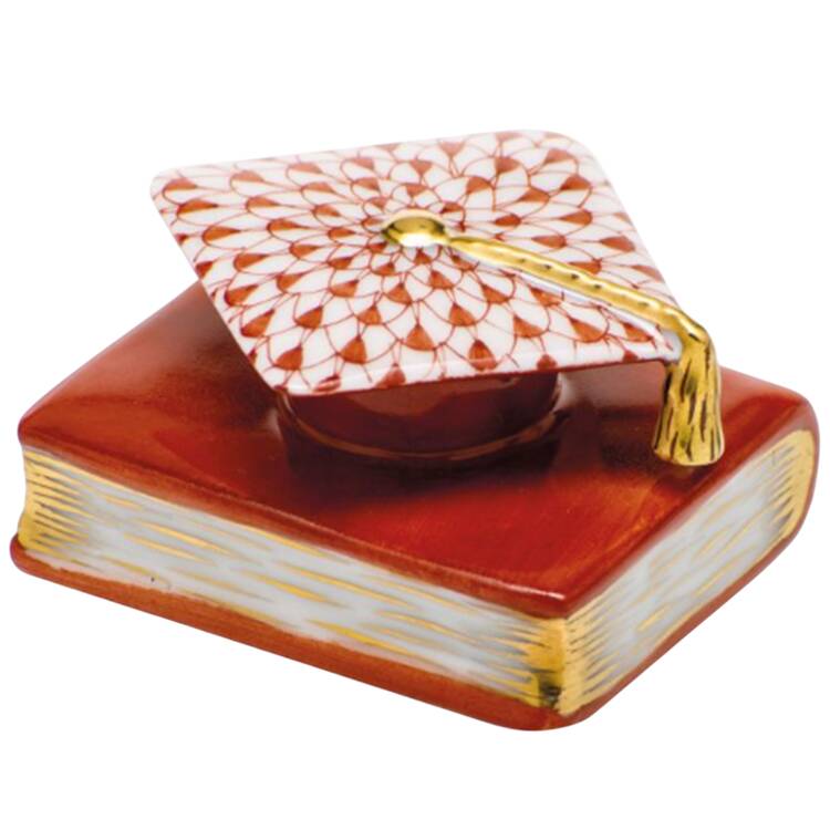 Manmade Objects Graduation Cap-Rust - No Box