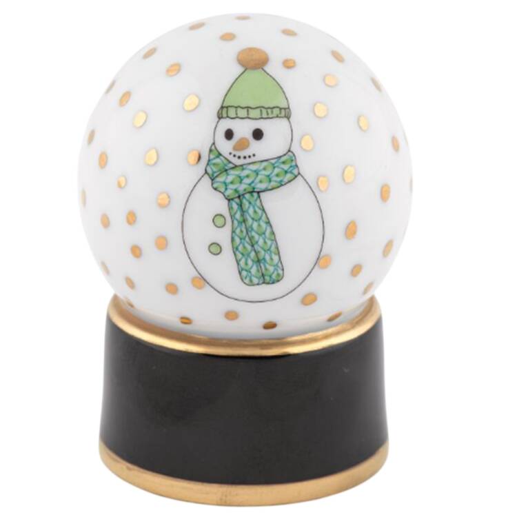 Manmade Objects Snow Globe-Green - No Box