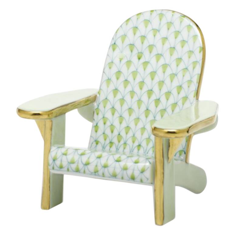 Manmade Objects Adirondack Chair-Key Lime - No Box
