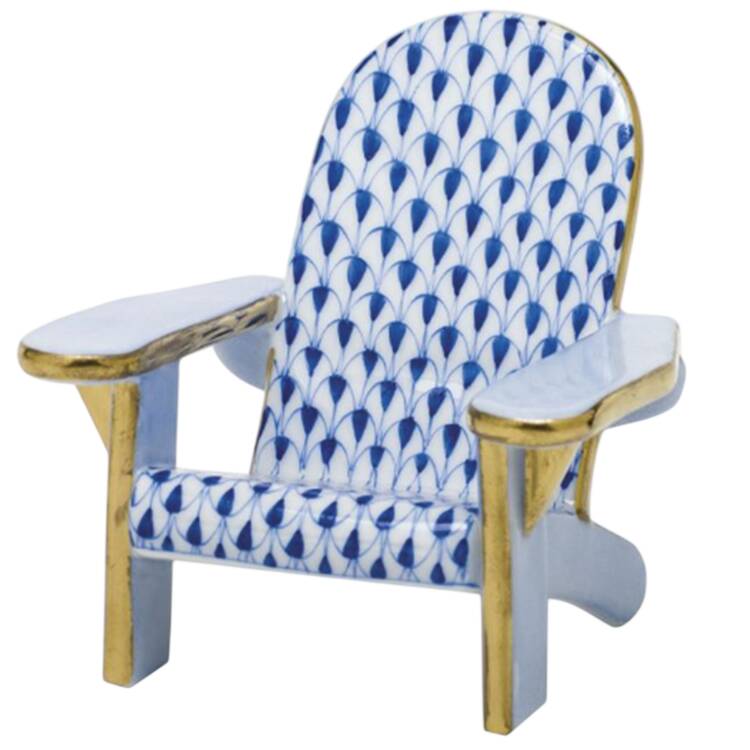 Manmade Objects Adirondack Chair-Sapphire - No Box 233