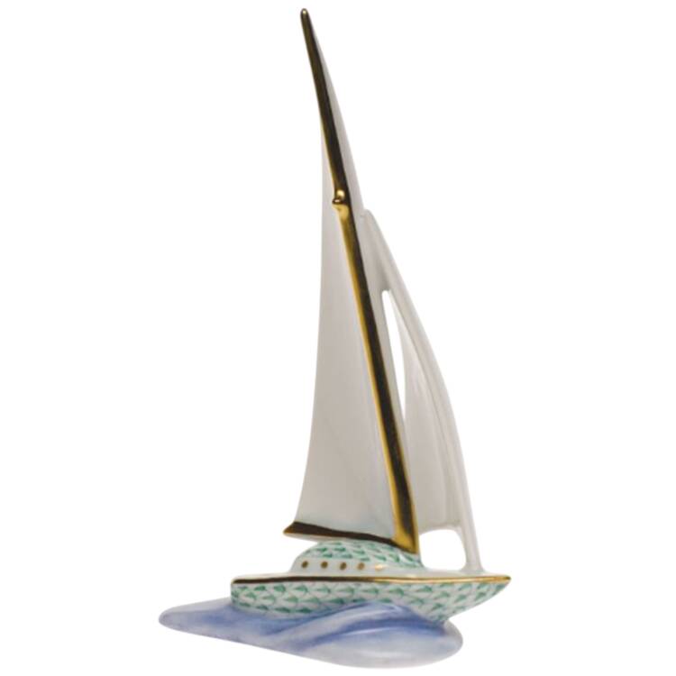 Manmade Objects Sailboat-Green - No Box
