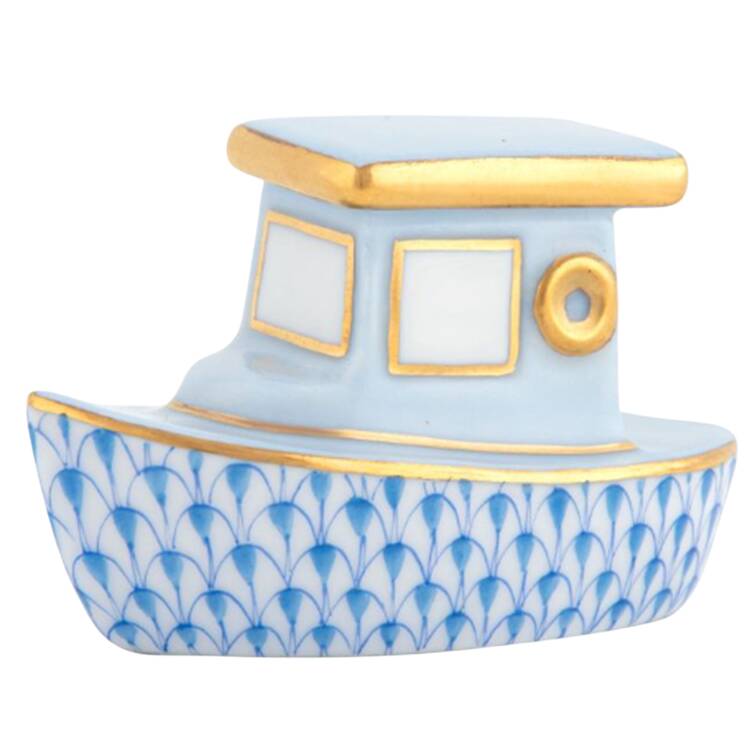 Manmade Objects Tug Boat-Blue - No Box