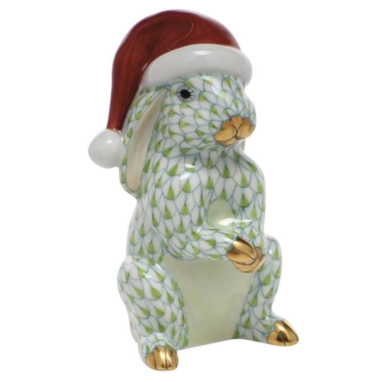 Rabbits-Bunnies (Holidays-Seasonal) Santa Bunny- Key Lime - No Box
