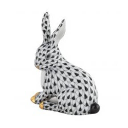 Rabbits & Bunnies (Single) Snowshoe Hare- Black - No Box