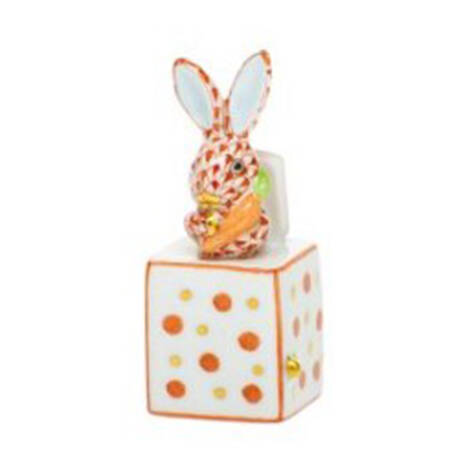 Rabbits & Bunnies (Single) Jack In The Box Bunny-Rust - No Box
