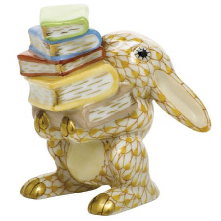 Rabbits & Bunnies (Single) Scholarly Bunny- Butterscotch - No Box