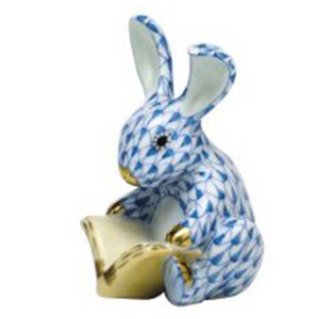 Rabbits & Bunnies (Single) Storybook Bunny- Blue - No Box