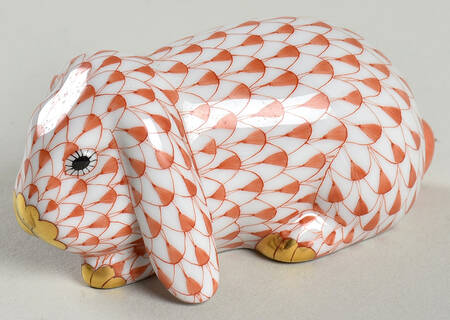 Rabbits & Bunnies (Single) Lop Eared Bunny-Rust - No Box