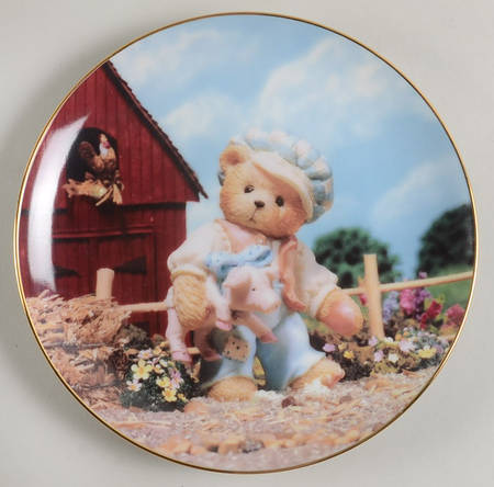 Cherished Teddies Nursery Rhymes Plates by Hamilton Collection