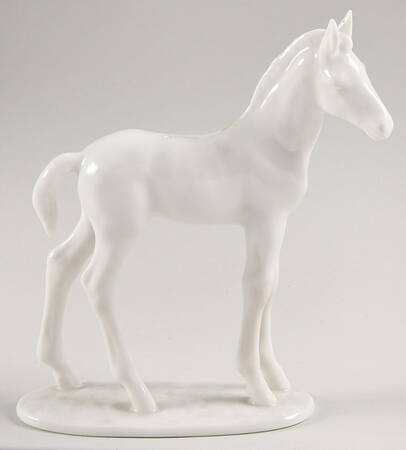 Horses Foal Standing-White - No Box