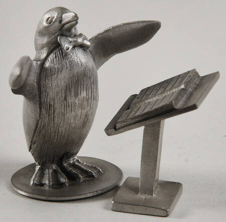 Strike Up the Band Pierre Penguin Conductor - Set Of 2 - No Box