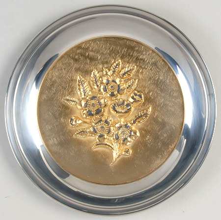 Christmas Rose Plate by International Silver