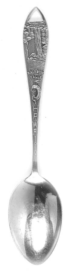Hawaii Souvenir Spoons Rainbow Falls-Hilo - No Box