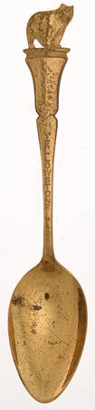 Goldplated Souvenir Spoons Yellowstone Park - No Box