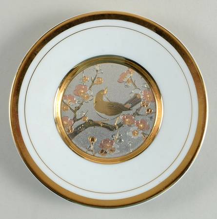 Chokin Art Bird On Limb - No Box