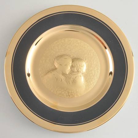 Chokin Art Mother With Child - No Box