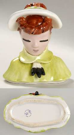 Head Vases Betty Lou Nichols "Vicky" Copy - No Box