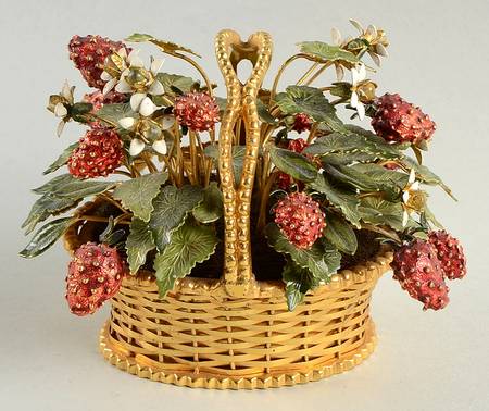 Fleurs Des Siecles Strawberry Basket-Small - Boxed