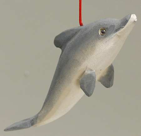 JWM Ornaments Dolphin Wood - No Box
