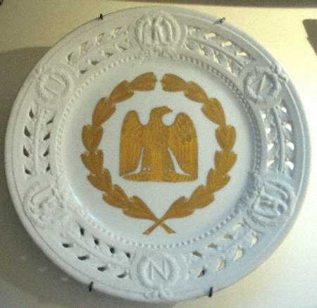 Jammet Seignolles Plates Napoleons Crest - With Box