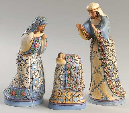 Blue Nativity by Jim Shore