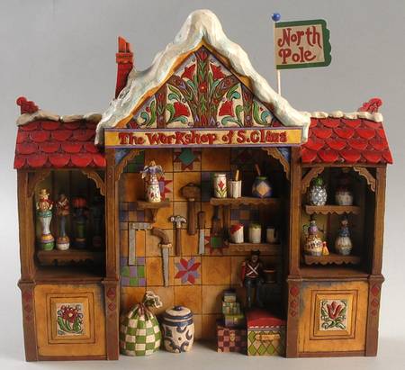 Santa's Workshop Series Workshop Backdrop - No Box