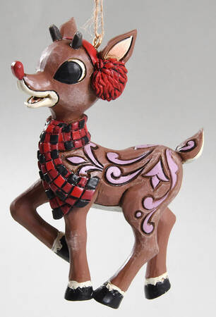 Rudolph Traditions Ornaments Rudolph With Earmuffs - No Box