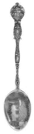 Souvenir Spoons The Harbor, Portland Oregon - No Box by Joseph Mayer (USA)
