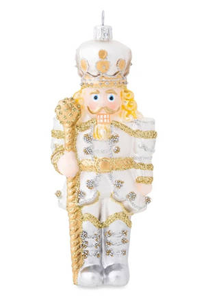 Berry and Thread Ornaments Gold And Silver Nutcracker - No Box