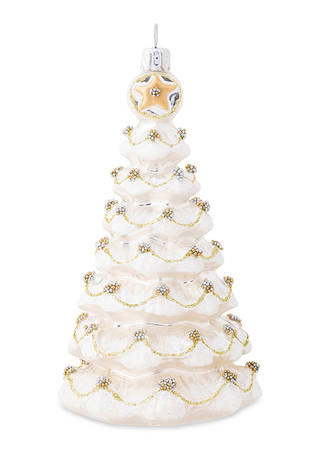 Berry and Thread Ornaments Gold And Silver Tree - Boxed