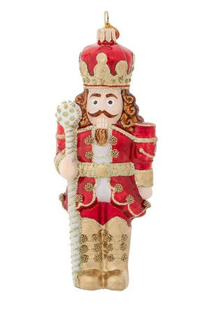 Berry and Thread Ornaments Red Nutcracker - No Box