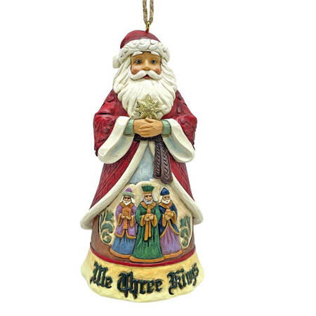 Christmas Song Santa Ornaments by Jim Shore