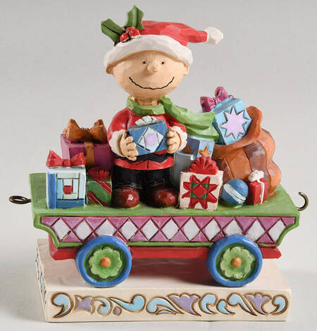 Peanuts Christmas Train All Wrapped Up - Charlie Brown - No Box