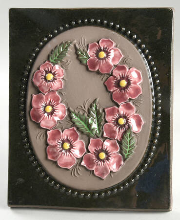 Floral Plaques Pink Flowers - No Box