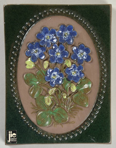 Floral Plaques Blue Flowers - No Box