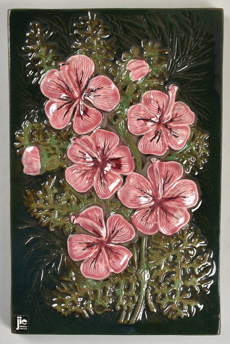 Floral Plaques Hibiscus-Pink - No Box