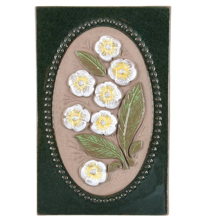 Floral Plaques Forget-Me-Not- White - No Box