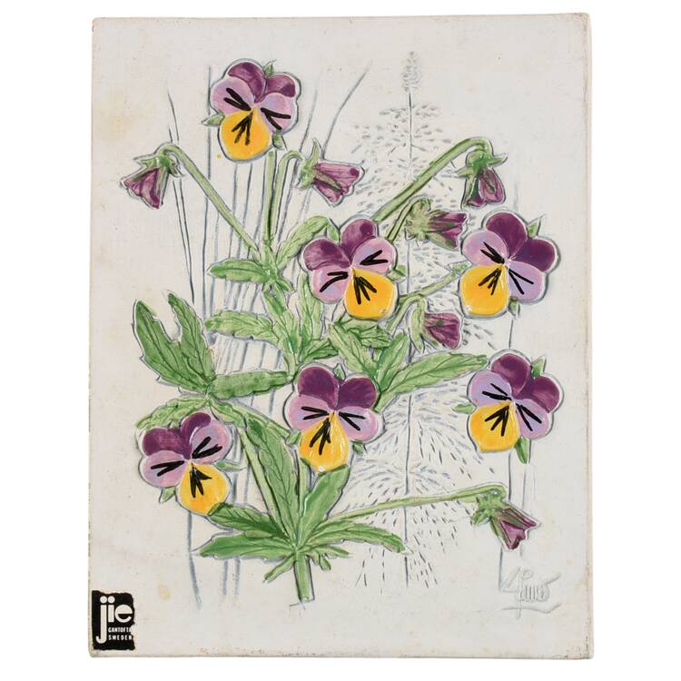 Floral Plaques Pansy - No Box